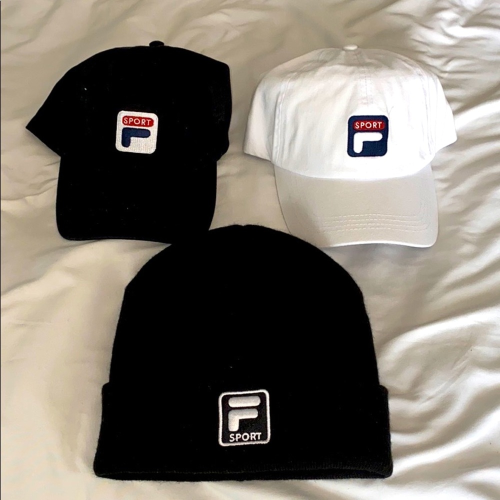 FILA Hat and Beanie Bundle